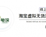 龟课·淘宝虚拟无货源电商5期,全程直播 现场实操,一步步教你轻松实现躺赚-赚钱驿站