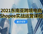 2021东南亚跨境电商Shopee实战运营课程，0基础、0经验、0投资的副业项目-赚钱驿站