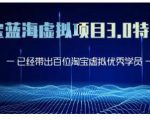 黄岛主·淘宝蓝海虚拟项目3.0，小白宝妈零基础的都可以做到月入过万-赚钱驿站