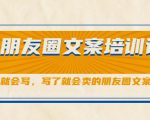 朋友圈文案培训课,听了就会写,写了就会卖的朋友圈文案课-赚钱驿站