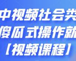 抖音中视频社会类玩法,傻瓜式操作就能赚钱【视频课程】-赚钱驿站