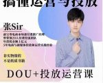 张sir的dou+投放运营课：搞懂运营与投放，全面提升账号的流量运营效率-赚钱驿站