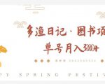 多渔日记·图书项目，无货源图书模式，纯搬运，单号月入4000+-赚钱驿站
