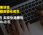 虚拟图集项目：矩阵站群自动化成交，3-5个月实现快速赚钱月入1W+左右-赚钱驿站
