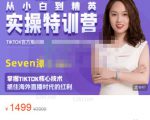 Seven漆:国内&TIKTOK短视频直播训练营，全球直播带货的风口赶紧乘风掘金-赚钱驿站