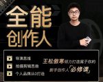 王松傲寒·全能创作人思维课,帮你打造创作人IP,全面提升导演思维-赚钱驿站