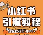 小红书运营引流全系列课程,每天引流100精准粉-赚钱驿站