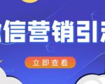 微信营销策划引流系列课程,每天引流100精准粉-赚钱驿站