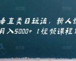 虚拟项目垂直类目玩法,新人快速起店,月入5000+【视频课程】-赚钱驿站