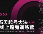 大播·五天起号魔鬼训练营，告别光学不练，逼自己上车，成败与否，5天拿到结果-赚钱驿站