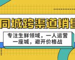 同城跨渠道销售，专注生鲜领域，一人运营一座城，避开价格战-赚钱驿站