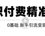 玩转知识付费项目精准引流，给你1套课多账号操作落地方案！-赚钱驿站