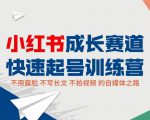 小红书成长赛道快速起号训练营，不露脸不写长文不拍视频，0粉丝冷启动变现之路-赚钱驿站