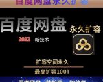 百度网盘无限扩容技术，外面卖399的，无论自己用还是用做引流都可以-赚钱驿站