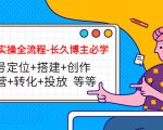 短视频实操全流程-长久博主必学:账号定位+搭建+创作+运营+转化+投放 等等-赚钱驿站
