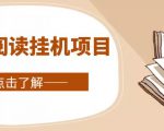 全自动阅读挂机项目,号称单窗10r,全套脚本+教程,小白上手简单-赚钱驿站