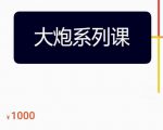 大炮拼多多运营系列课,各类玩法合集,拼多多运营玩法实操-赚钱驿站