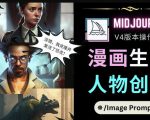 Midjourney V4版本操作教程:2个简单参数,完成漫画生成,人物创建-赚钱驿站