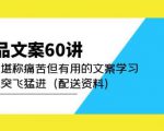 产品文案60讲:一次堪称痛苦但有用的文案学习助你突飞猛进(配送资料)-赚钱驿站