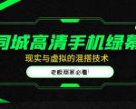 同城高清手机绿幕,直播间现实与虚拟的混搭技术,老板商家必看!-赚钱驿站