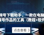 微信视频号下载助手,一款在电脑上下载视频号作品的工具(教程+软件)-赚钱驿站