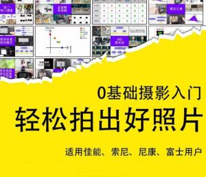 0基础摄影入门，轻松拍出好照片（适用佳能、索尼、尼康、富士用户）-赚钱驿站