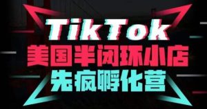疯人院·TikTok美国半闭环小店孵化营,抢占TikTok美国蓝海市场,开店、运营、带货、投流全实操-赚钱驿站