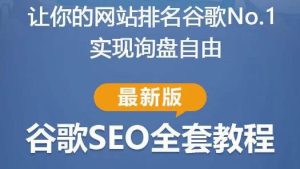 谷歌SEO实战教程:如何让你的网站在谷歌排名第一,内容从入门到高阶,适合个人及团队-赚钱驿站