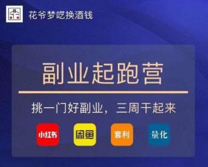 花爷-副业起跑营第2期，挑一门好副业，三周干起来（闲鱼｜小红书｜量化｜套利）-赚钱驿站