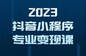 2023年抖音小程序变现保姆级教程，0粉丝新号，无需实名，3天起号，第1条视频就有收入-赚钱驿站