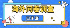 外面收费5000+海外问卷调查口子查项目,认真做单机一天200+【揭秘】-赚钱驿站
