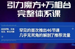 引力魔方万相台完整体系课:底层逻辑、实操玩法、常见问题,无死角解剖推荐流量-赚钱驿站