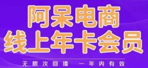 阿呆电商线上年会员,阿呆电商干货分享(更新中)-赚钱驿站