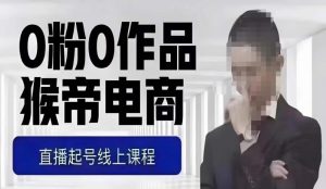 猴帝最新1600线上课,0粉起号实操教学,自然流量天花板,7-8月9节,20+小时-赚钱驿站