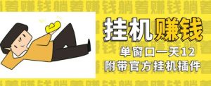 美金挂机项目,单窗口一天12,官方免费插件自动运行,对小白友好【揭秘】-赚钱驿站