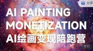 蛮驴·AI绘画变现陪跑营,快速产出可商业变现的图-赚钱驿站