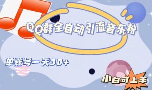 QQ群全自动引流音乐粉,单账号一天轻松引流30+-赚钱驿站