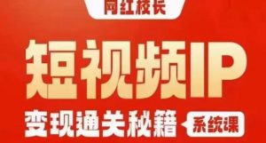 网红校长短视频IP变现通关秘籍｜系统课，产品篇，短视频篇，商业篇，私域篇，直播篇-赚钱驿站