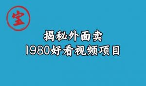 宝哥揭秘外面卖1980好看视频项目,投入时间少,操作难度低-赚钱驿站