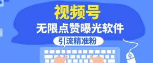 全网首发,视频号无限点赞曝光,引流精准粉【揭秘】-赚钱驿站