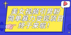 价值3980的男粉暴力引流变现项目,一部手机简单操作,新手小白轻松上手,每日收益500+【揭秘】-赚钱驿站
