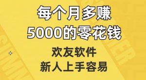 欢友软件，新人上手容易，每个月多赚5000的零花钱【揭秘】-赚钱驿站