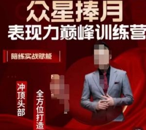 众星捧月表现力巅峰训练营,全方位打造,陪练实战赋能-赚钱驿站