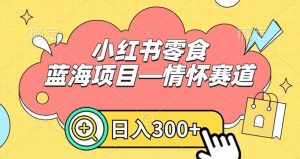 小红书零食蓝海项目—情怀赛道,0门槛,日入300+【揭秘】-赚钱驿站