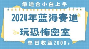 2024年蓝海赛道玩恐怖密室日入2000+,无需露脸,不要担心不会玩游戏,小白直接上手,保姆式教学【揭秘】-赚钱驿站