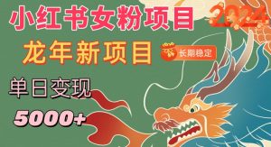 小红书女粉头像项目,单日变现5000+,适合在家做的副业,长期稳定【揭秘】-赚钱驿站