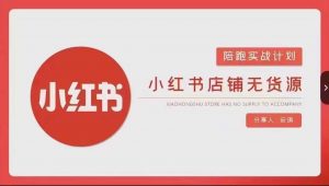 安琪-小红书店铺无货源实战,开店到售后全流程操作-赚钱驿站