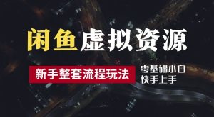 2024最新闲鱼虚拟资源玩法,养号到出单整套流程,多管道收益,每天2小时月收入过万【揭秘】-赚钱驿站