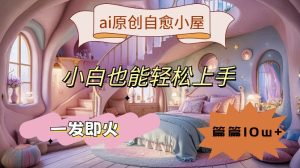 ai原创治愈小屋,小白也能轻松上手,一发即火,篇篇10w+【揭秘】-赚钱驿站