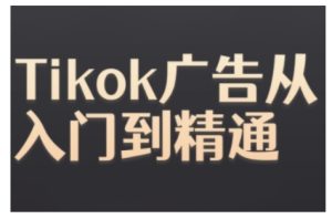 Tiktok Ads实操教程,Tiktok广告从入门到精通-赚钱驿站